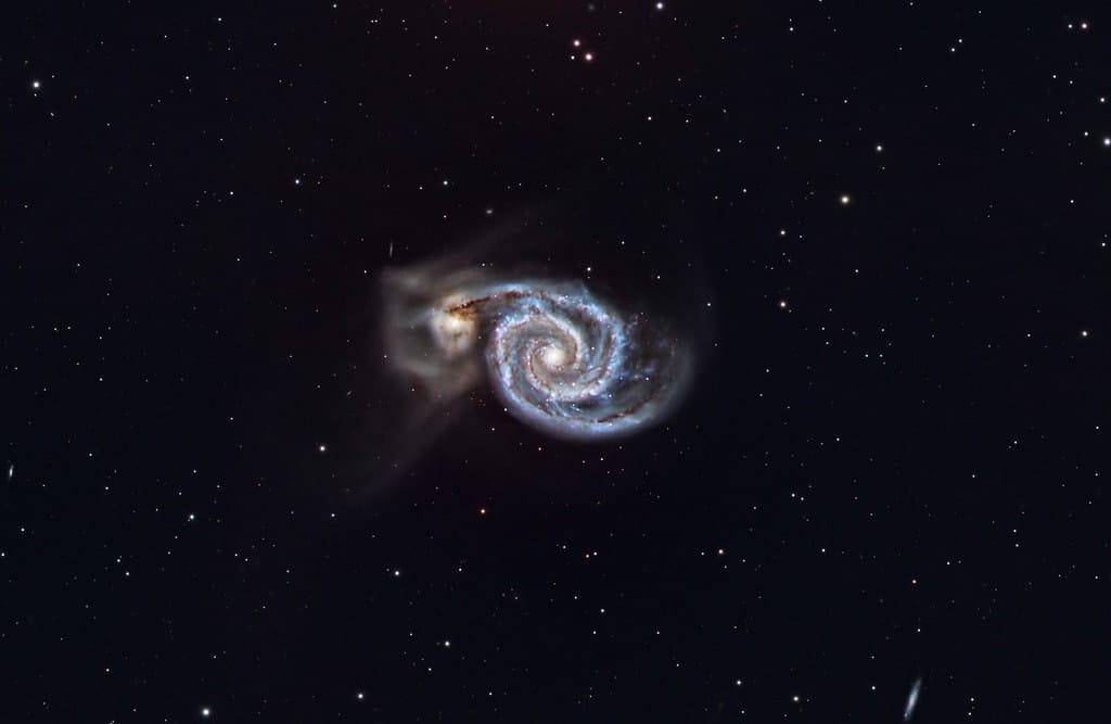 The Whirlpool Galaxy, M51, and its companion