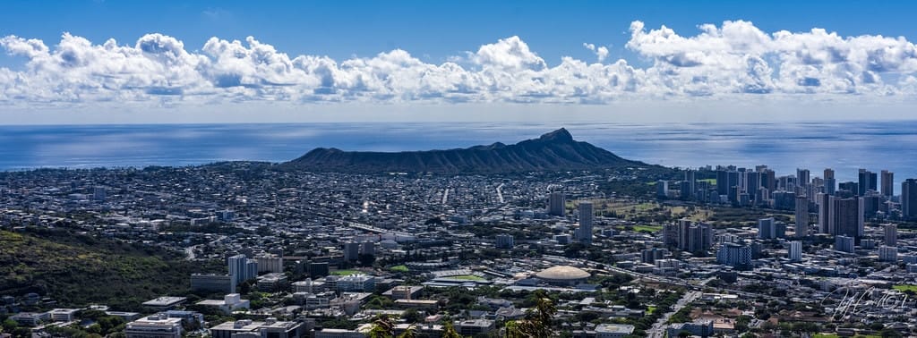 Diamond Head meeting the Pacific